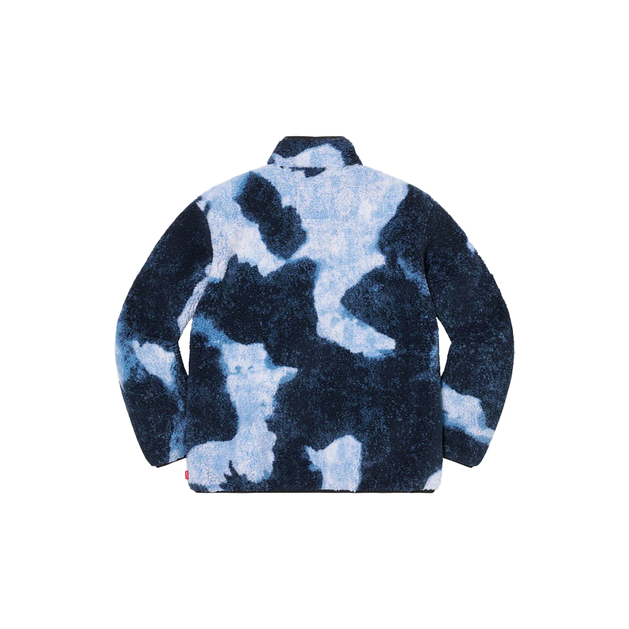 Supreme®/The North Face® Bleached Denim Print Fleece Jacket