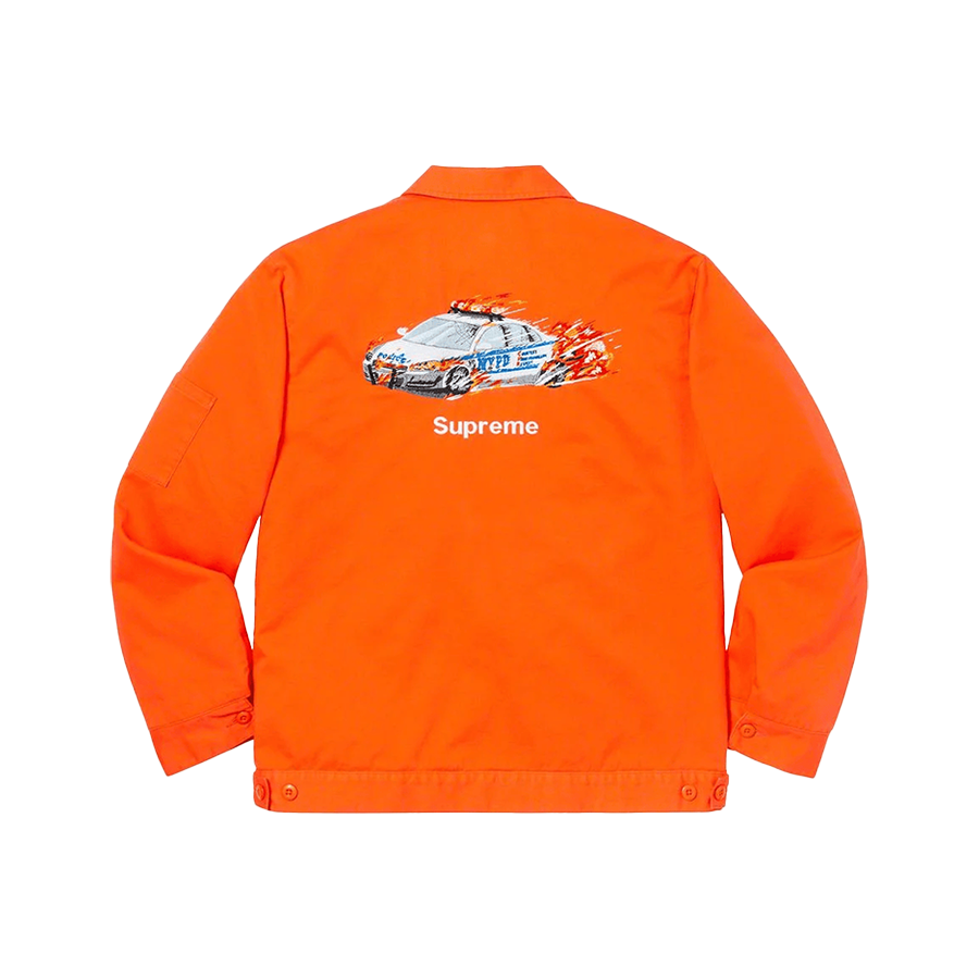 Supreme Cop Car Embroidered Work Jacket