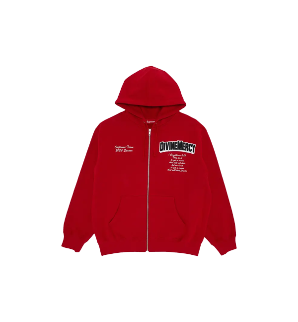 Supreme Salvation Zip Up Hooded Sweatshirt