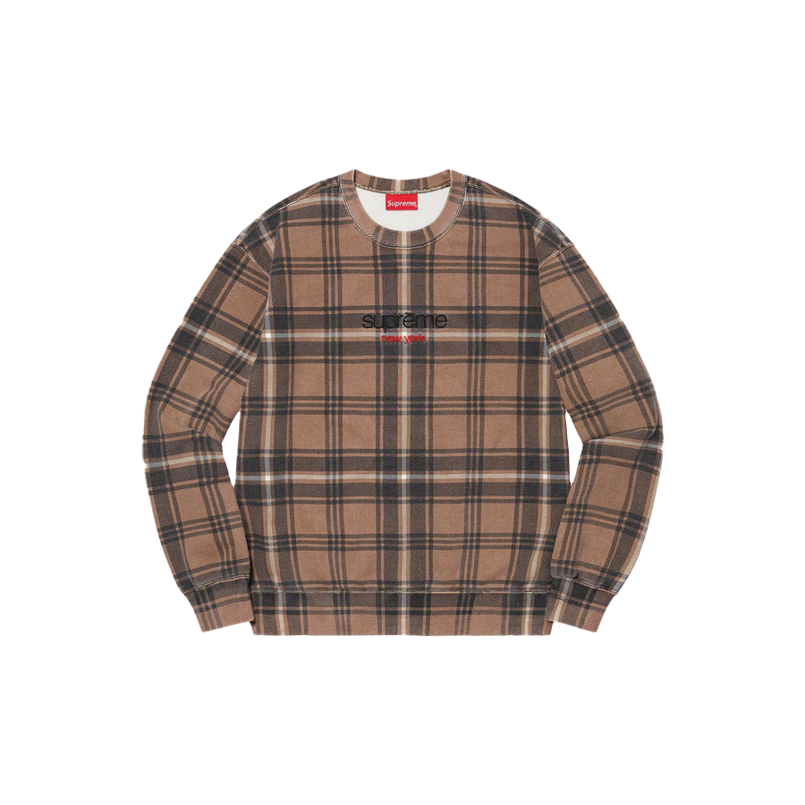 Supreme Plaid Crewneck