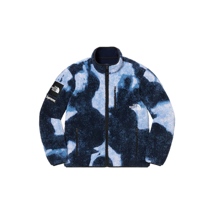 Supreme®/The North Face® Bleached Denim Print Fleece Jacket