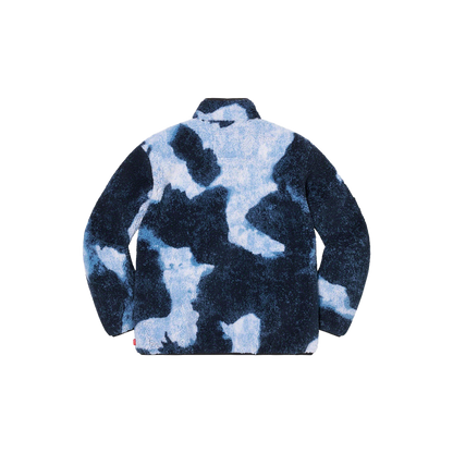 Supreme®/The North Face® Bleached Denim Print Fleece Jacket