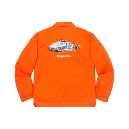 Supreme Cop Car Embroidered Work Jacket