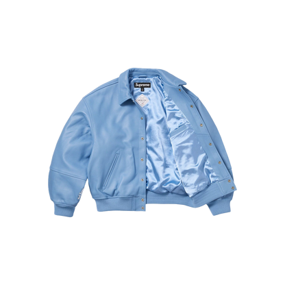 Supreme GORE-TEX Infinium WINDSTOPPER® Leather Varsity Jacket