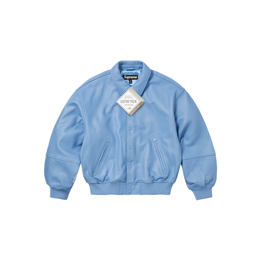 Supreme GORE-TEX Infinium WINDSTOPPER® Leather Varsity Jacket